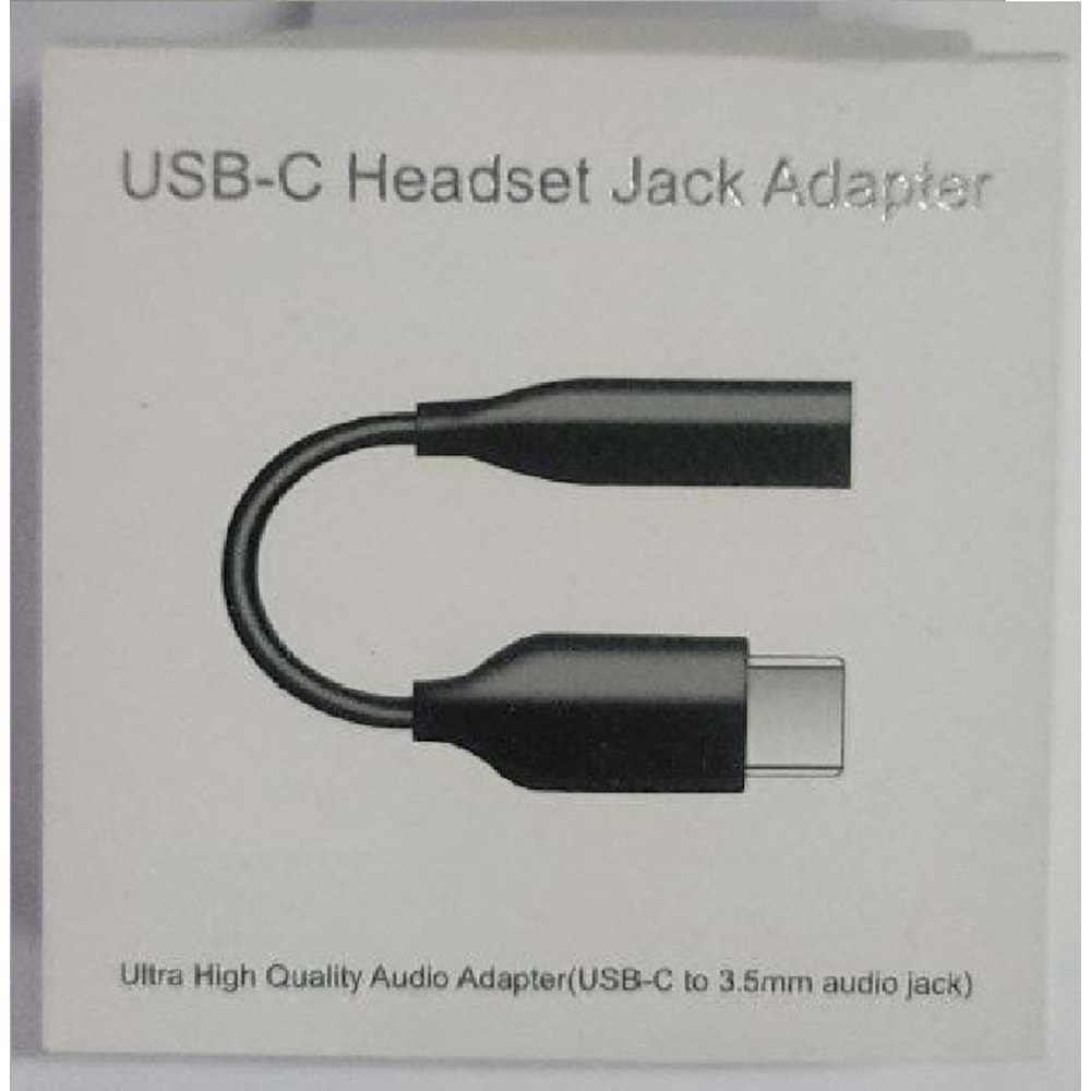 USB-C Headset Jack Adapter USB-C to 3,5mm audio jack