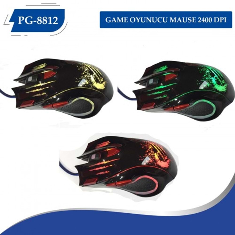 POLYGOLD PG-8812 GAMING MOUSE 3600 DPI