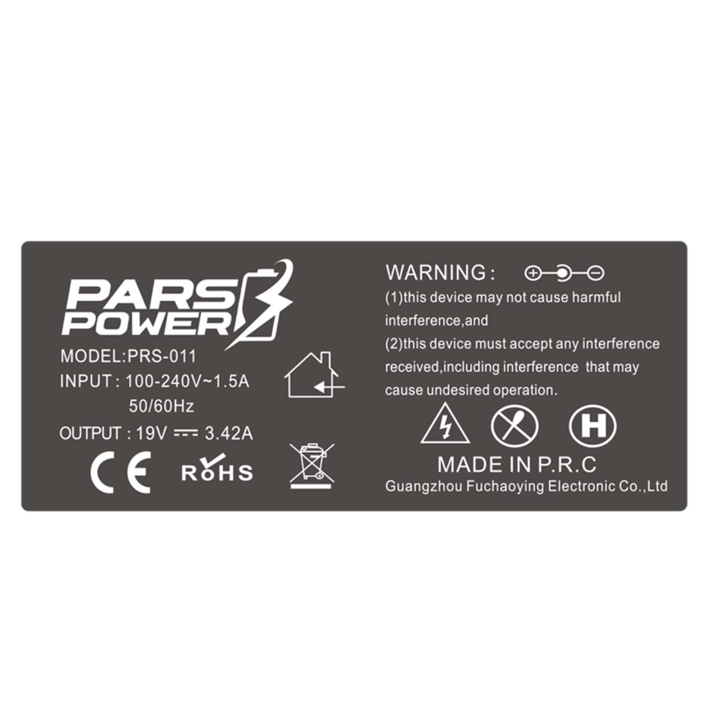 PARS POWER PRS-011 Asus 4.0x1.35 65W 19V 3.42A