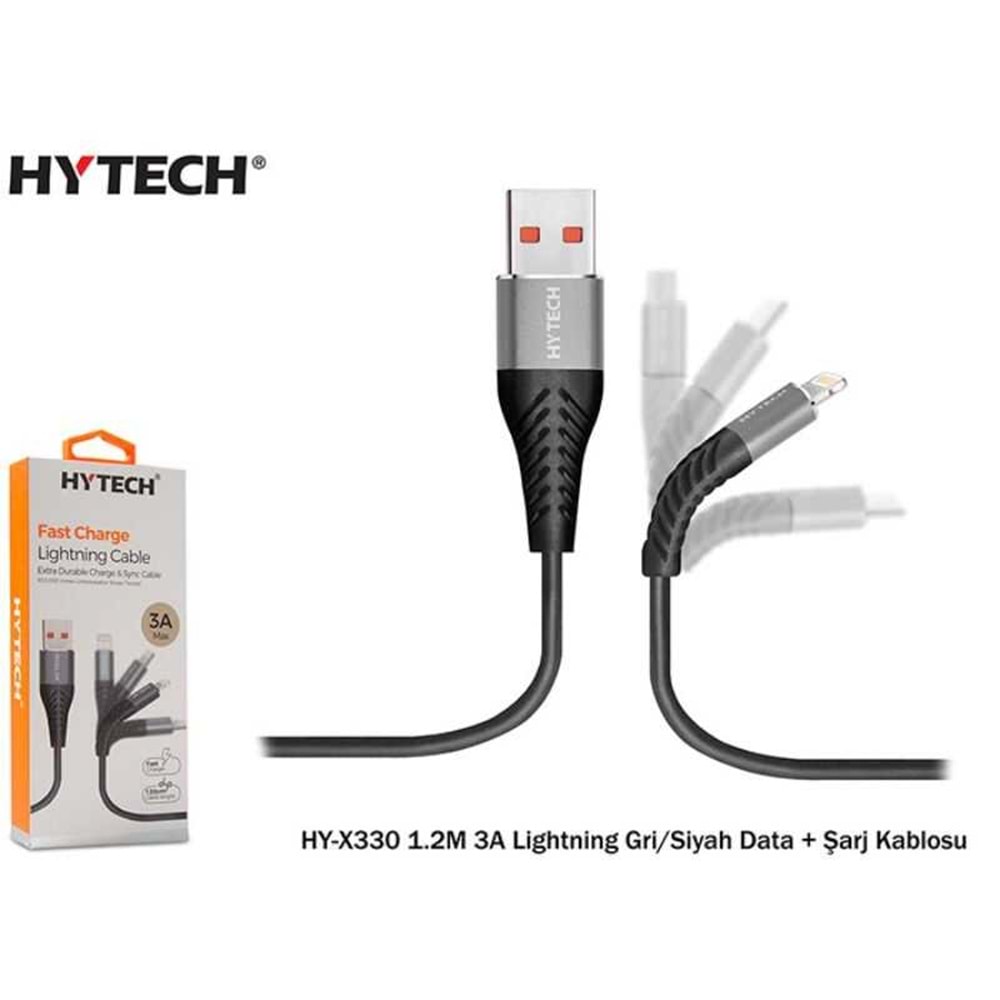 Hytech HY-X330 1.2 mt 3A Lightning Data + Şarj Kablosu