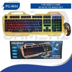 POLYGOLD PG-8014 GAMING MOUSE+KEYBOARD