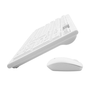 Everest KM-6121 Siyah Kablosuz Q Slim Klavye + Mouse SetPC Bile