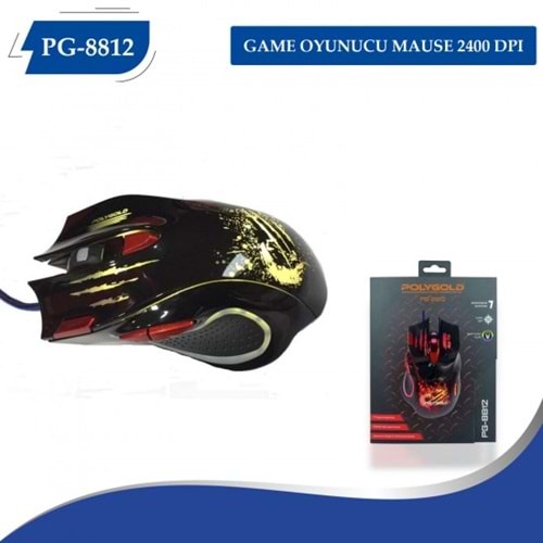 POLYGOLD PG-8812 GAMING MOUSE 3600 DPI