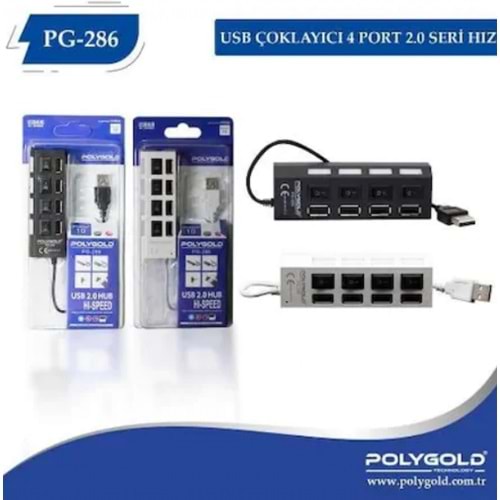 POLYGOLD PG-286 USB HUB 4PORT 2.0
