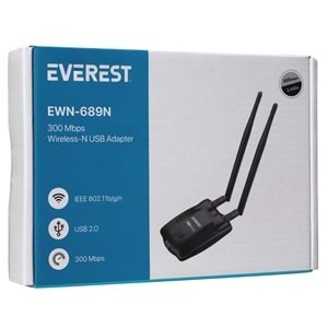 Everest EWN-689N 300 Mbps Usb Kablosuz Adaptör