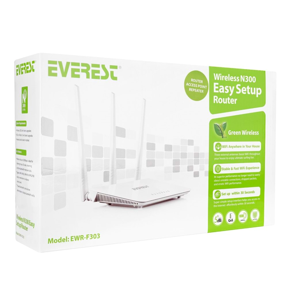 EVEREST EWR-F303 ROTER ACCESS POINT REPETER