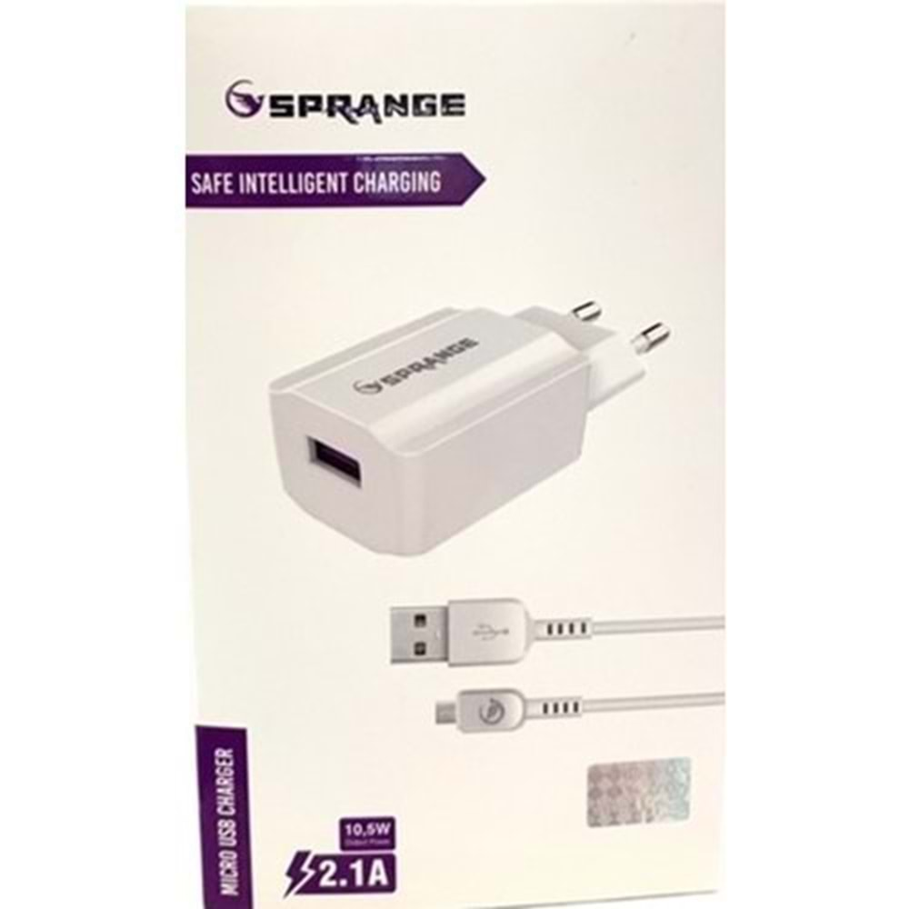 SPRANGE USB-A / TYPE-C 5V / 10.5W Şarj Başlık? 2.1A T-21