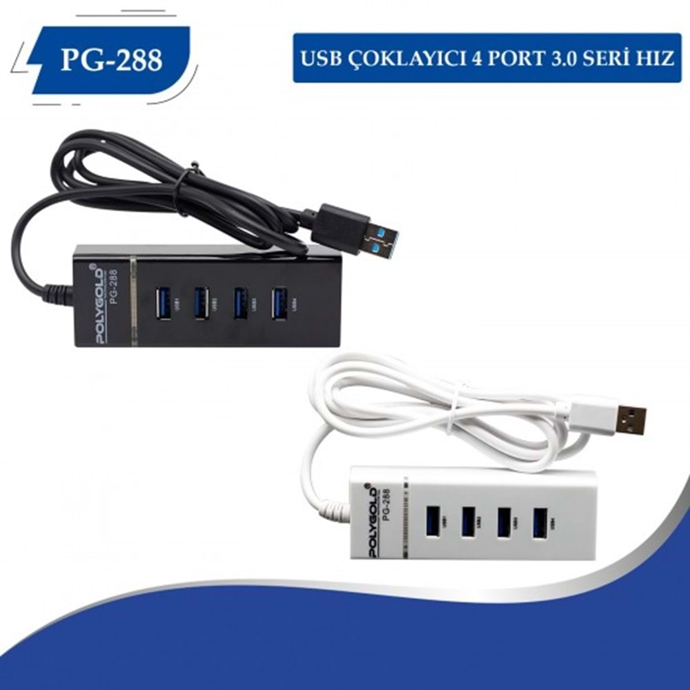 POLYGOLD PG-288 Usb 3.0 Çoklayıcı 4 Port