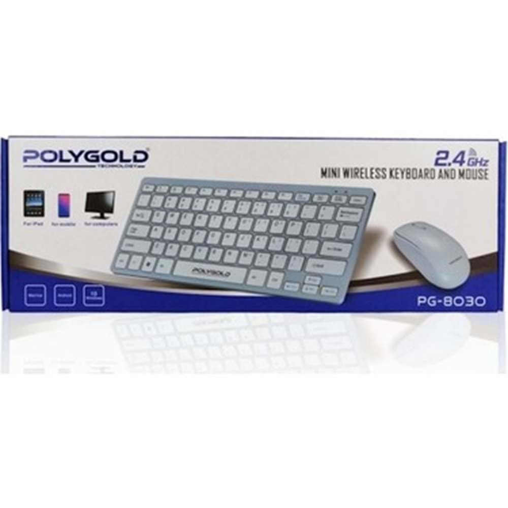 PG-8030 YENİ MİNİ KABLOSUZ MAUS-KLAVYE SETİ