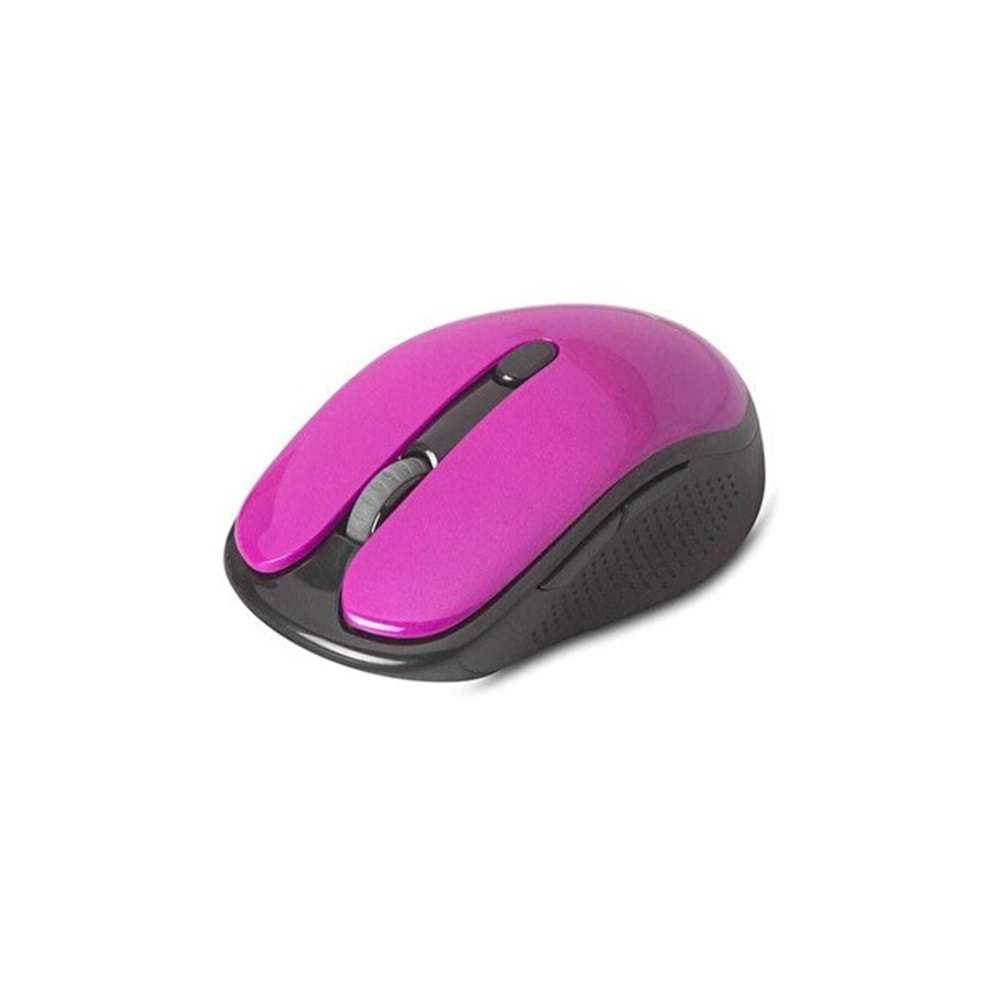 Everest SM-865 6D 1600dpi Alkalin Pilli Bordo Kristal Kutulu Kablosuz Sessiz Mouse