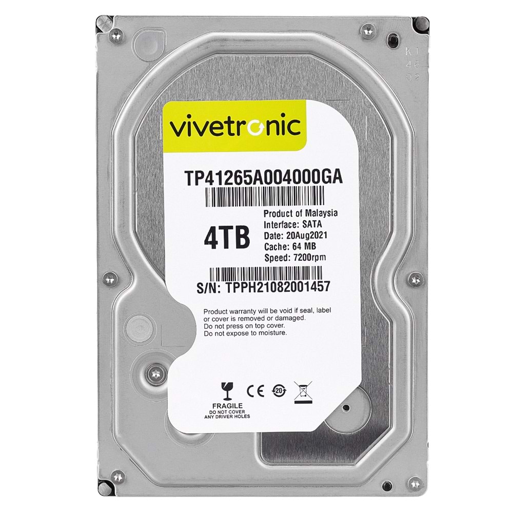 Vivetronic TP41265A002000GA 4TB 3.5 SATA HDD