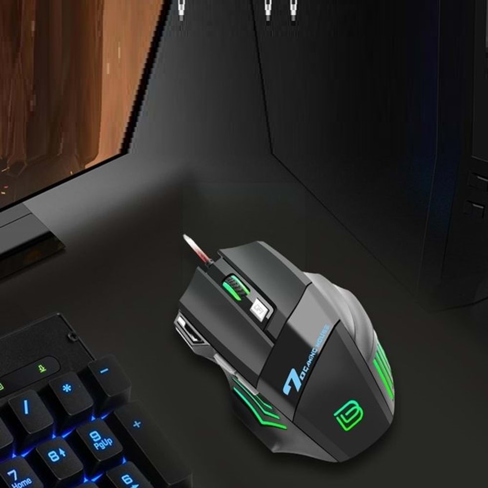 BAJEAL G5 Oyun Mouse 2400 Dpi Işıklı Mouse Gaming Mouse