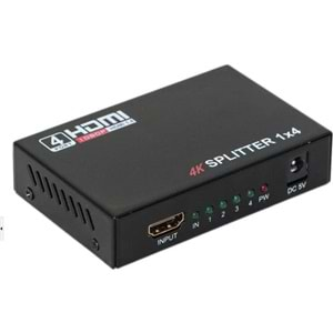 CONCORD-4K Ultra HD 2160p Destekli 1 Giriş 4 Çıkış HDMI Çoklatıcı Splitter 1X4 HS-4