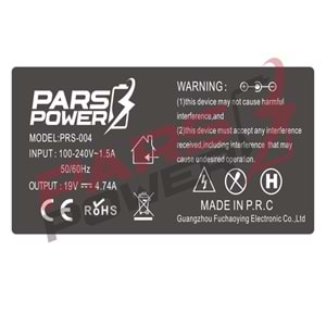 PARS POWER PRS-004 Acer 5.5x1.7 90W 19V 4.74A