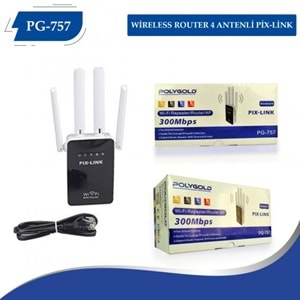 Pix-Link Wireless Router 4 Antenli PG-757 WA-757