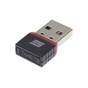 PARS POWER Steep Solid USB 2.0 802.11N Antenli Kablosuz Nano Tırnak WiFi Adaptör 300Mbps STEEPANTWIFI