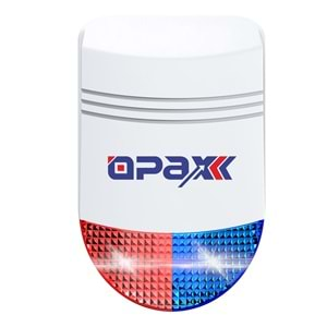 OPAX-W20-W +BGR-O9 SADECE WIFI & BGR-09 KABLOSUZ SİRENLİ ALARM SİSTEMİ (1 YIL AHM ÜCRETSİZ)