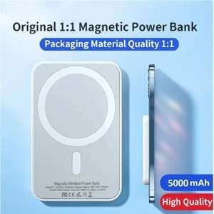 5000MAH MAGSAFE WİRELESS KABLOSUZ POWERBANK 5000