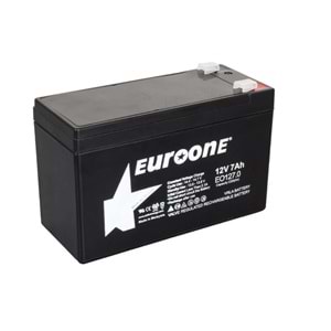 EUROONE EO127.0 12 VOLT - 7 AMPER AKÜ (150 X 65 X 90 MM)