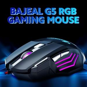 BAJEAL G5 Oyun Mouse 2400 Dpi Işıklı Mouse Gaming Mouse