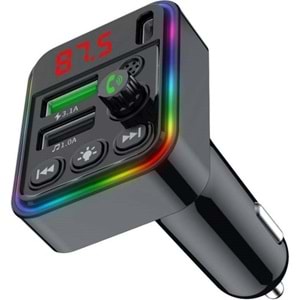 Concord C-617 Rgb Işıklı Pd 18 + Qc 3.1A Şarj Bluetooth 5.1V Fm Transmitter
