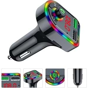 Concord C-616 Rgb Işıklı 2.1 A Şarj USB & Tf Girişi Bluetooth 5.1V Fm Transmitter