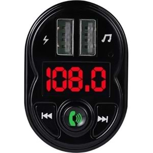 Concord C615 3.1A Çift USB & Şarj Flash Bellek Girişi Bluetooth Fm Transmitter