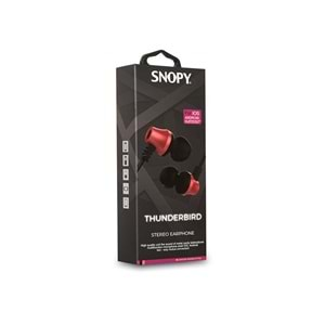 Snopy SN-J02 Thunderbird Mobil Telefon Uyumlu Taşıma Çantalı Kulak içi Mikrofonlu Kulaklık