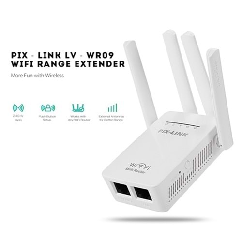 Pix-Link Wireless Router 4 Antenli PG-757 WA-757